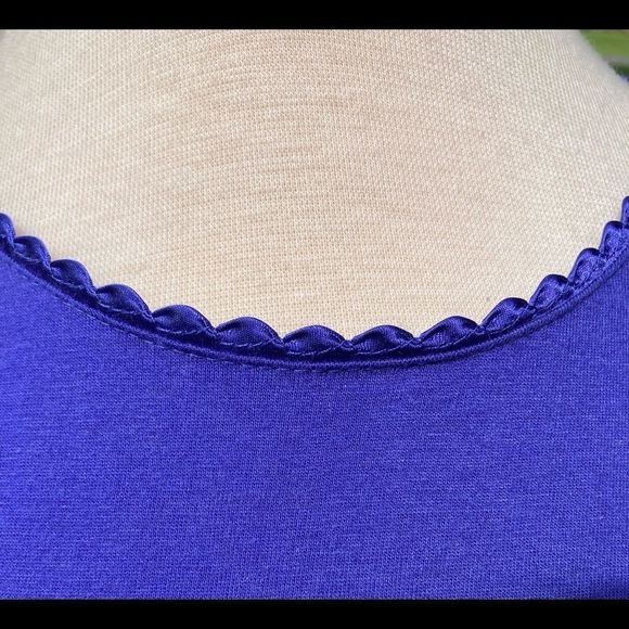***4/$20 BASIC EDITIONS LONG SLEEVE PURPLE TOP SHIRT MEDIUM - Picture 3 of 7